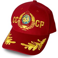 Бейсболка ВОЕНПРО для мужчин и женщин, размер Универсальный, регулируется, красный