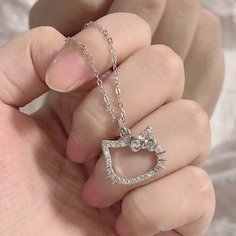 Колье, длина 46 см, серебристый Монинг