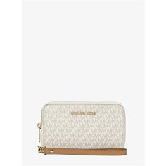 Кошелек MICHAEL KORS, фактура зернистая, бежевый