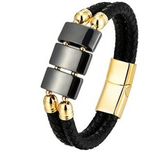 Браслет Horologix, размер 19.5 см, размер L, черный