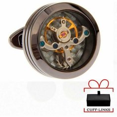Запонки , темно-серый Cuff Links