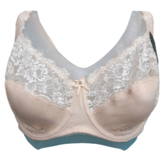 Бюстгальтер Milanni, размер 90E, бежевый/белый