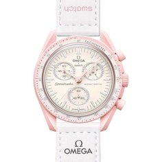 Наручные часы swatch, розовый