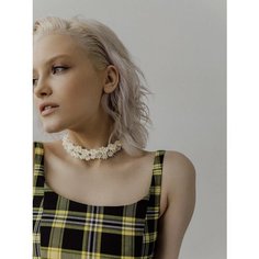Колье Daily Daisy, бисер, длина 40 см