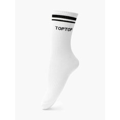 Носки TOPTOP, размер 39/41, белый/черный