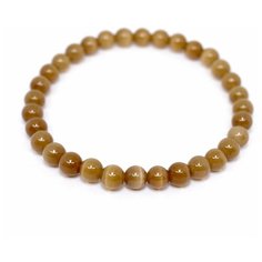 Браслет-нить Handinsilver ( Посеребриручку ), кошачий глаз, 1 шт., размер 17 см, диаметр 6 см, коричневый