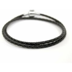 Браслет Handinsilver ( Посеребриручку ), 1 шт., размер 48 см, черный