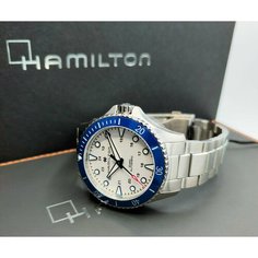Наручные часы Hamilton Khaki Navy, белый/синий