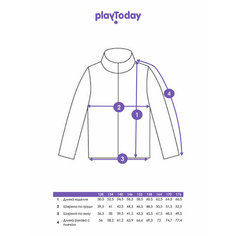 Толстовка playToday, размер 128, черный