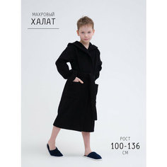 Халат РОСХАЛАТ, размер 34-36, черный