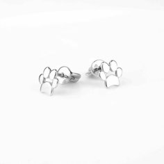Серьги пусеты Sirius Jewelry, серебро, 925 проба, родирование, размер 8 мм, , серебристый