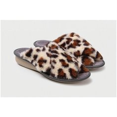 Тапочки Luomma тапочки, размер 37, коричневый