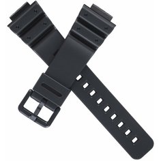 Ремень чёрный матовый пластик Casio DW-6900-1V