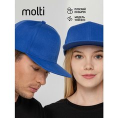 Бейсболка molti для мужчин и женщин, размер 56-58, синий