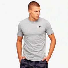 Футболка спортивная NIKE NSW CLUB TEE, 1 шт., размер XS, серый