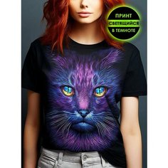 Футболка Romax Tex Коты, размер 54, черный