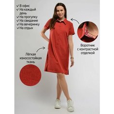 Платье Viserdi, размер 50, коричневый