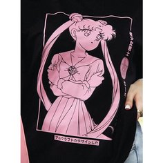 Футболка ALCRAFT SAILOR MOON collection, размер 2XL, черный 8