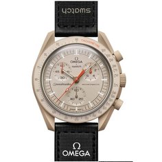 Наручные часы swatch, бежевый/черный
