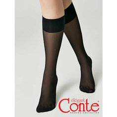 Гольфы Conte elegant, комплект, 20 den, 2 пары, размер 23-25(36-39), черный