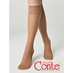 Гольфы Conte elegant, комплект, 20 den, 2 пары, размер 23-25(36-39), бежевый