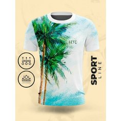 Футболка Evofox, размер L, зеленый, синий, белый