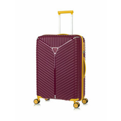 Чемодан Lcase Seoul, 78 л, размер M, бордовый