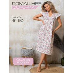 Сорочка Ивановский текстиль, размер 46, розовый