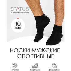 Носки STATUS, комплект, 10 пар, размер 29, черный