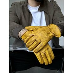 Перчатки Hard Skin для мужчин, размер M, желтый