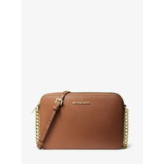Сумка кросс-боди MICHAEL KORS, фактура тиснение, коричневый