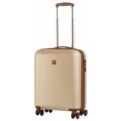 Чемодан MODO by Roncato Classic, 40 л, размер S, коричневый, бежевый