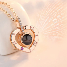 Колье, фианит, кристаллы Swarovski, циркон, золотой Love100