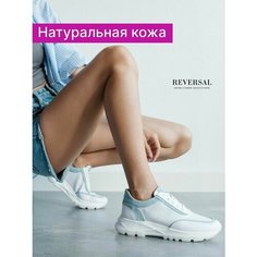Кроссовки Reversal Осень-зима 2024, полнота F, размер 38, белый, голубой