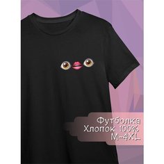 Футболка Just4you, размер M, черный
