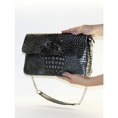 Сумка кросс-боди , фактура под рептилию, серый графит Bag Story