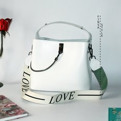 Сумка кросс-боди , фактура гладкая, белый Bag Story