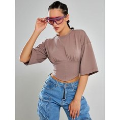 Футболка ALZA HOT COLLECTION, размер 44, мокко