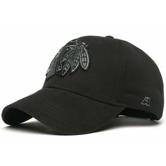 Бейсболка Atributika & Club Chicago Blackhawks для мужчин и женщин, размер 55-58, черный 2