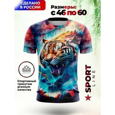 Футболка Evofox, размер S, оранжевый, черный, синий