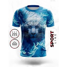 Футболка Evofox, размер 4XL, оранжевый, черный, синий