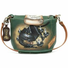 Сумка бочонок Pelle Volare, фактура гладкая, зеленая