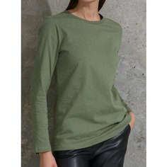 Лонгслив Uzcotton, размер 38-40\XXS, , оливковый