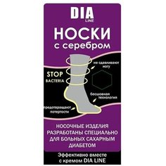 Носки DiaLine, размер 45-46, черный
