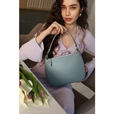 Сумка багет KoЖinka Каролина, фактура матовая, Джинс Кожинка