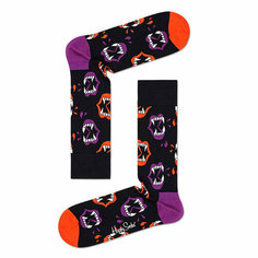 Носки Happy Socks, размер 41-46, Черный/фиолетовый/красный