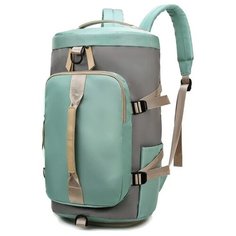 Сумка спортивная Oem, 30 л, 26х25х45 см, серо-зеленый