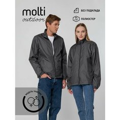 Ветровка molti, размер L, темно-серый