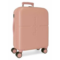 Чемодан Pepe Jeans, 37 л, размер S, розовый