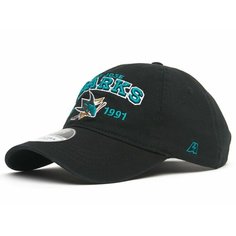 Бейсболка Atributika & Club San Jose Sharks для мужчин, размер 55-58, черный